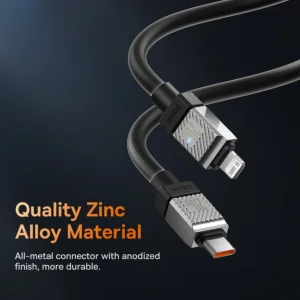 کابل تبدیل USB-C به لایتنینگ باسئوس مدل Coolplay Series طول 1 متر