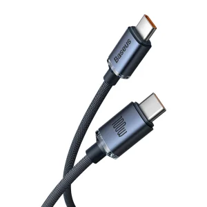 کابل USB-C باسئوس مدل Crystal Shine-100W طول 2 متر