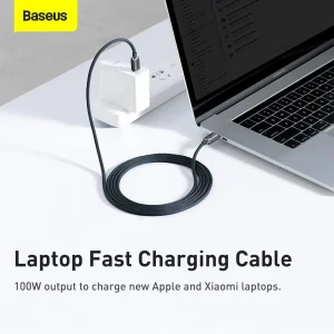 کابل USB-C باسئوس مدل Crystal Shine-100W طول 2 متر
