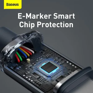 کابل USB-C باسئوس مدل Crystal Shine-100W طول 2 متر