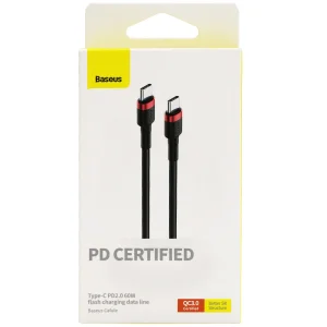 کابل تبدیل USB-C به USB-C بیسوس مدل Certified CATKLF-G91 طول 1 متر
