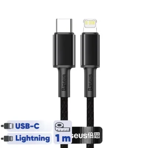 کابل تبدیل USB-C به لایتنینگ باسئوس مدل High Density 20W طول ۱ متر