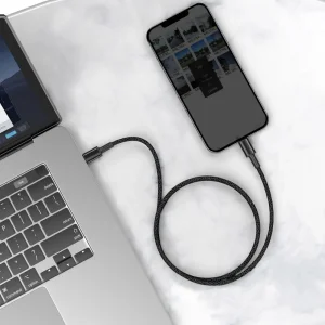 کابل تبدیل USB-C به لایتنینگ باسئوس مدل High Density 20W طول ۱ متر