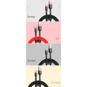 کابل تبدیل USB به لایتنینگ باسئوس مدل CALKLF-CG1 Cafule Cable طول 2 متر