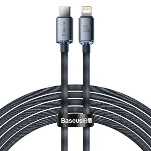 کابل USB-C به لایتنینگ باسئوس مدل Crystal Shine New Pack طول 1.2 متر