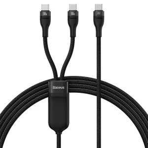 کابل تبدیل 1 به 2 USB-C باسئوس مدل CB00035 طول 1.5 متر