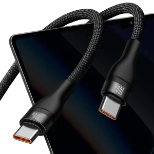 کابل تبدیل 1 به 2 USB-C باسئوس مدل CB00035 طول 1.5 متر