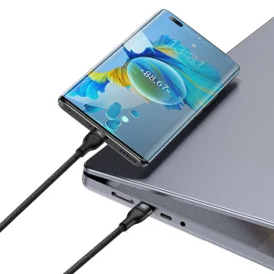 کابل تبدیل 1 به 2 USB-C باسئوس مدل CB00035 طول 1.5 متر
