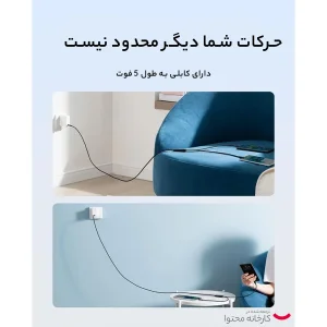 کابل تبدیل 1 به 2 USB-C باسئوس مدل CB00035 طول 1.5 متر