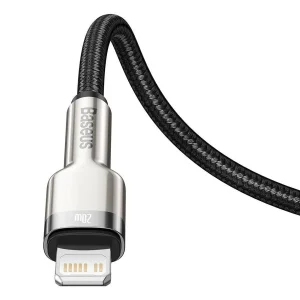 کابل تبدیل USB-C به لایتنینگ بیسوس مدل CATLJK-01 Zinc Alloy PD20W طول 25 سانتی متر