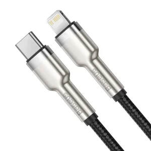 کابل تبدیل USB-C به لایتنینگ بیسوس مدل CATLJK-01 Zinc Alloy PD20W طول 25 سانتی متر