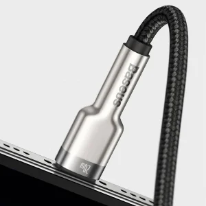 کابل تبدیل USB-C به لایتنینگ بیسوس مدل CATLJK-01 Zinc Alloy PD20W طول 25 سانتی متر