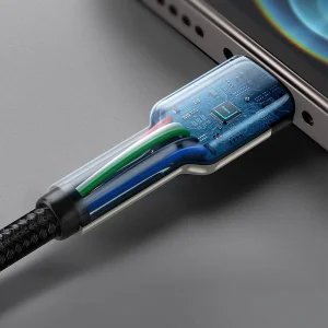 کابل تبدیل USB-C به لایتنینگ بیسوس مدل CATLJK-01 Zinc Alloy PD20W طول 25 سانتی متر