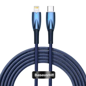 کابل USB-C به لایتنینگ باسئوس مدل Glimmer Series طول 2 متر