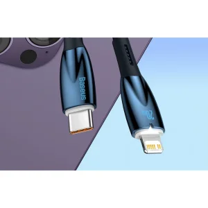 کابل USB-C به لایتنینگ باسئوس مدل Glimmer Series طول 2 متر