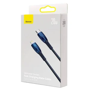 کابل USB-C به لایتنینگ باسئوس مدل Glimmer Series طول 2 متر