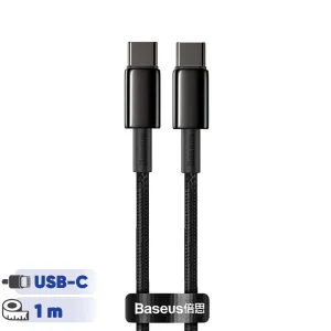 کابل تبدیل USB-C باسئوس مدل Tungsten طول 1 متر