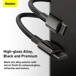 کابل تبدیل USB-C باسئوس مدل Tungsten طول 1 متر