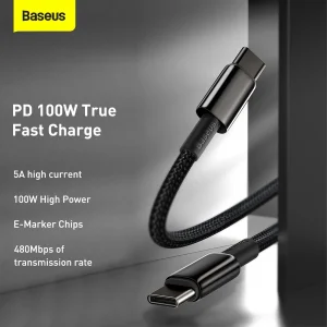 کابل تبدیل USB-C باسئوس مدل Tungsten طول 1 متر