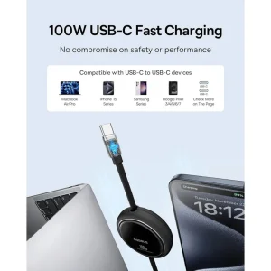 کابل USB-C  بیسوس مدل Free2Draw Mini Retractable 100W طول 1 متر
