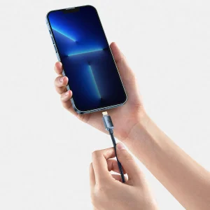 کابل تبدیل USB-C به لایتنینگ بیسوس مدل Crystal Shine New Pack طول 2 متر