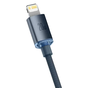 کابل تبدیل USB-C به لایتنینگ بیسوس مدل Crystal Shine New Pack طول 2 متر