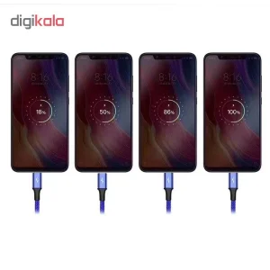 کابل تبدیل USB به لایتنینگ و MicroUSB و USB-C باسئوس مدل 4in1 به طول 120 سانتی متر