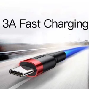 کابل تبدیل USB به USB-C باسئوس مدل CAFULE CATKLF-BG1 طول 1 متر