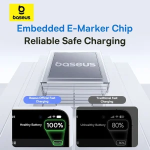 کابل تبدیل USB-C بیسوس مدل Display 2 Fast Charging طول 2 متر