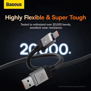 کابل تبدیل USB به USB-C بیسوس مدل CoolPlay Series 100w طول 2 متر