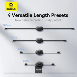 کابل تبدیل USB-C به لایتنینگ بیسوس مدل Free2Pull 20W طول 1 متر