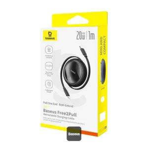 کابل تبدیل USB-C به لایتنینگ بیسوس مدل Free2Pull 20W طول 1 متر