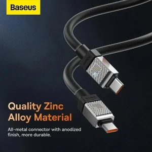 کابل USB-C بیسوس مدل CoolPlay Series 100W طول 1 متر