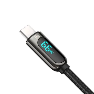 کابل تبدیل USB به USB-C باسئوس مدل CATSD-M Type-C 66W 6A طول 1 متر