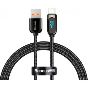 کابل تبدیل USB به USB-C باسئوس مدل CATSD-M Type-C 66W 6A طول 1 متر
