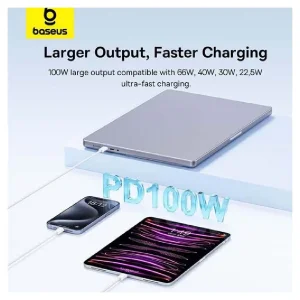 کابل تبدیل USB-C بیسوس مدل 03-Superior 2 P10365200211 طول 1 متر