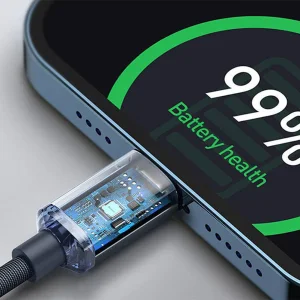 کابل USB-C به لایتنینگ باسئوس مدل Crystal Shine طول 2 متر