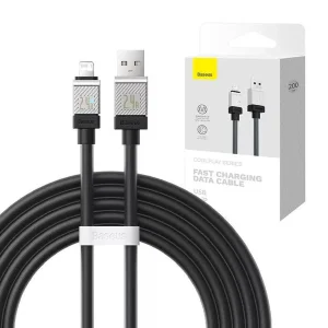 کابل تبدیل USB به لایتنینگ بیسوس مدل CoolPlay Series Fast طول 1 متر