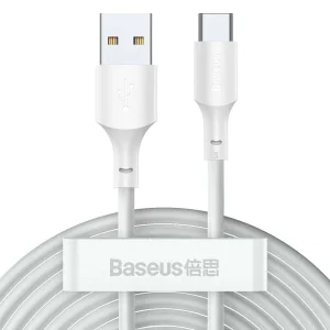 کابل تبدیل USB به USB-C باسئوس مدل Wisdom Data Cable 40W طول 1.5 متر بسته 2 عددی