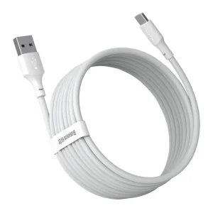 کابل تبدیل USB به USB-C باسئوس مدل Wisdom Data Cable 40W طول 1.5 متر بسته 2 عددی