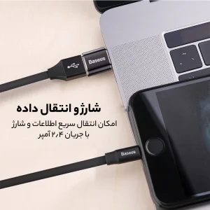 مبدل USB به Type-C باسئوس مدل CATOTG-01