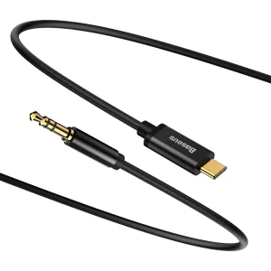کابل تبدیل USB-C به AUX باسئوس مدل CAM01 طول 1.2 متر