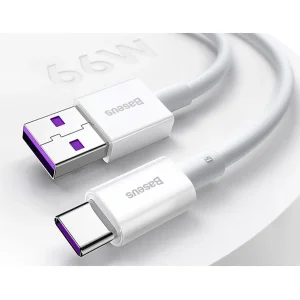 کابل USB به USB-C باسئوس مدل (CATYS-A02 (6A 66W طول 2 متر