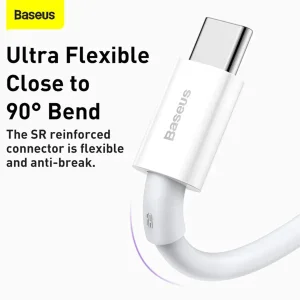کابل USB به USB-C باسئوس مدل (CATYS-A02 (6A 66W طول 2 متر