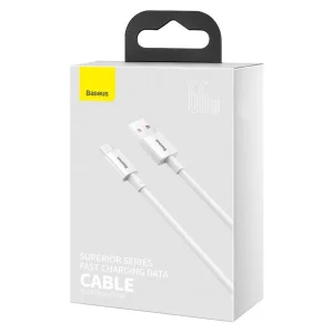 کابل USB به USB-C باسئوس مدل (CATYS-A02 (6A 66W طول 2 متر