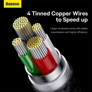 کابل تبدیل USB به لایتنینگ/USB-C/microUSB باسئوس مدل Star Speed طول 1.2 متر