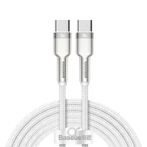 کابل تبدیل USB-C باسئوس مدل Metal Series 100W طول 2 متر