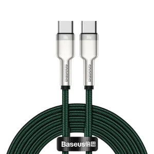 کابل تبدیل USB-C باسئوس مدل Metal Series 100W طول 2 متر