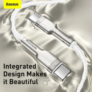 کابل تبدیل USB-C باسئوس مدل Metal Series 100W طول 2 متر