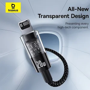 کابل تبدیل USB به لایتنینگ بیسوس مدل B-Gem20 طول 1 متر